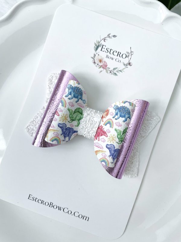 3.5” Land of Dinosaurs Hair Bow - Image 4
