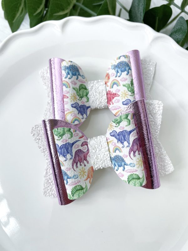3.5” Land of Dinosaurs Hair Bow - Image 5