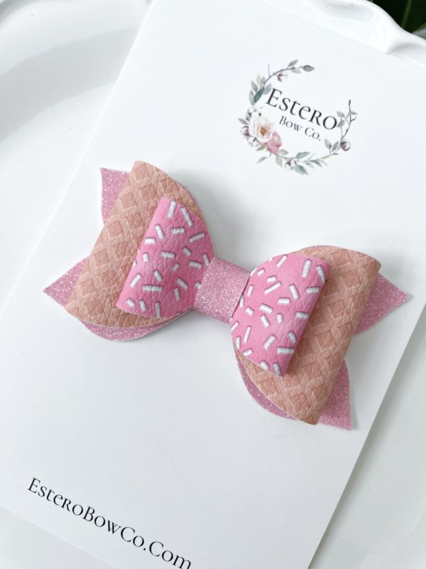3.5” Ice Cream Hair Bow