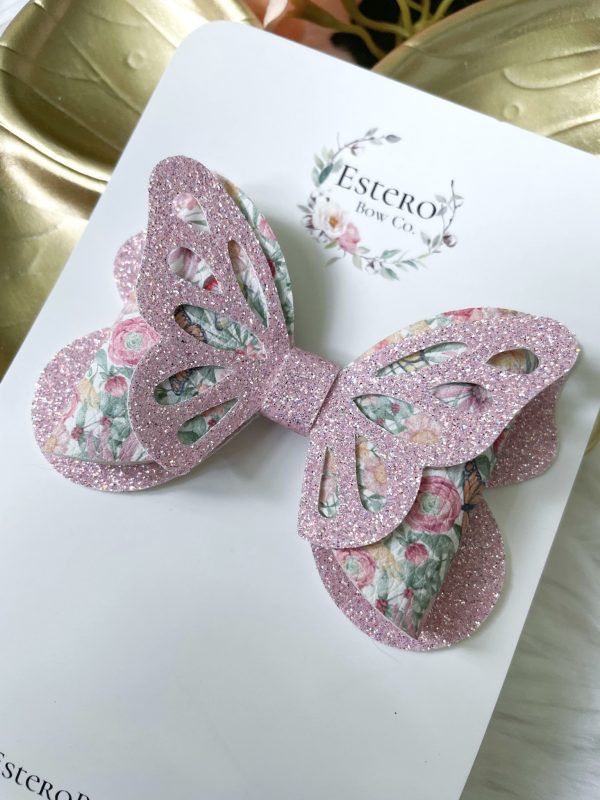 3.5” The Butterfly Meadow Hair Bow - Image 3