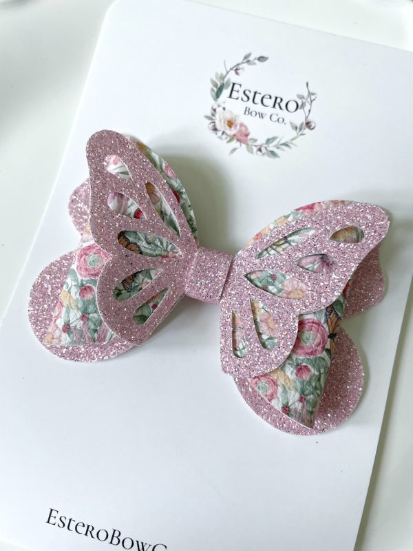 3.5” The Butterfly Meadow Hair Bow - Image 2