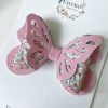 3.5” The Pink Butterfly Meadow Hair Bow - Image 3