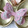 3.5” The Pink Butterfly Meadow Hair Bow