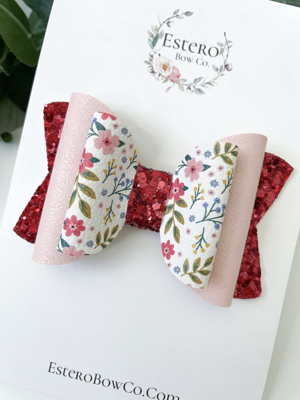 3.5” The Pippa Floral Hair Bow