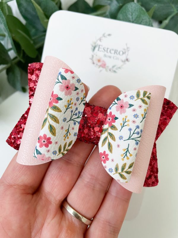 3.5” The Pippa Floral Hair Bow - Image 2