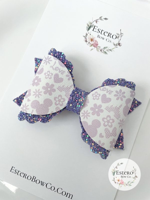3.5” Pastel Ombre Mouse Hair Bow