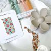 The Sunshine State Gift Set: Flower Hair Claw, Waterproof Sticker, Hair Tie Set and Magnetic Bookmark - Image 4