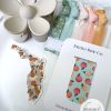 The Sunshine State Gift Set: Flower Hair Claw, Waterproof Sticker, Hair Tie Set and Magnetic Bookmark