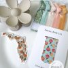 The Sunshine State Gift Set: Flower Hair Claw, Waterproof Sticker, Hair Tie Set and Magnetic Bookmark - Image 3