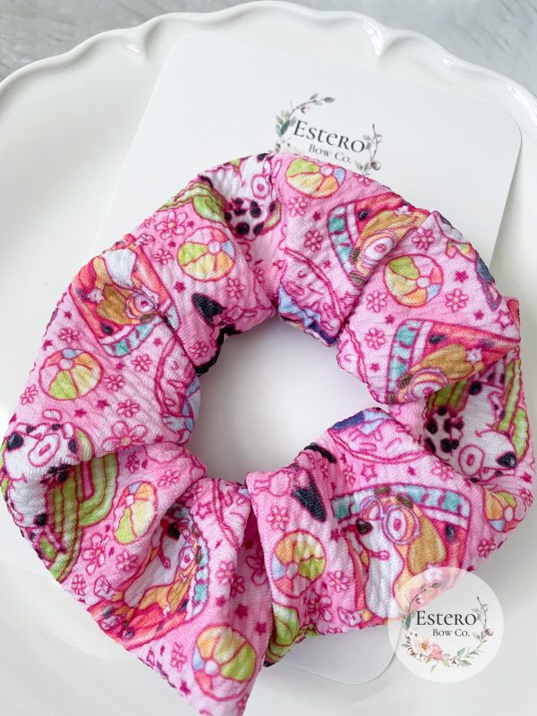 Summer Dog Friend Scrunchie