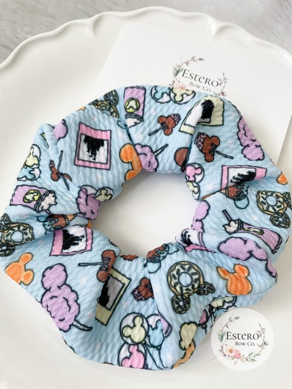 Blue Snacks Scrunchie