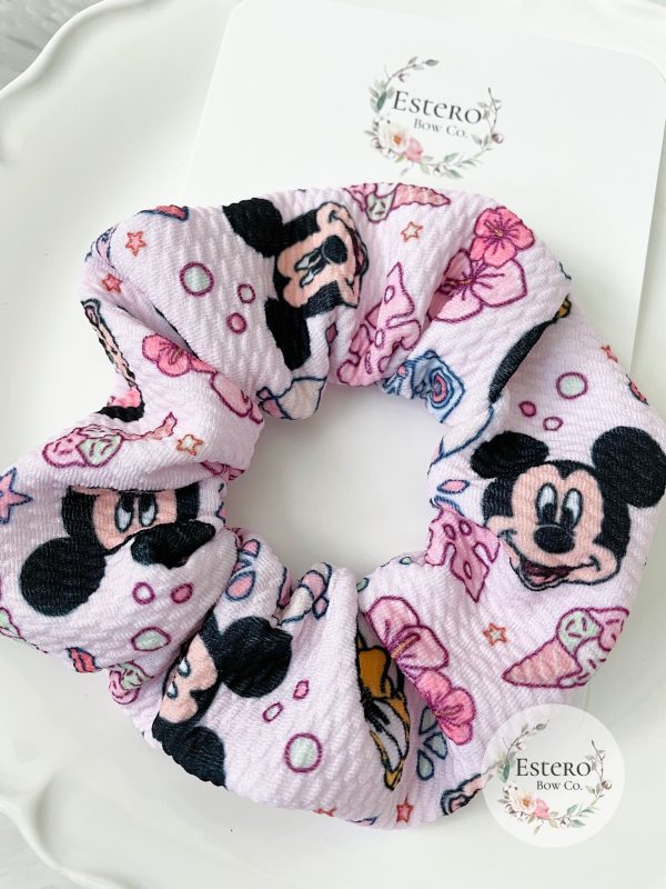 Hawaiian Mouse Friends Scrunchie