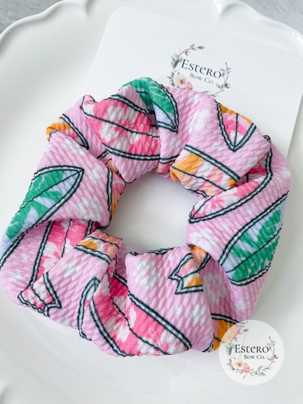 Flower Surf Board Scrunchie