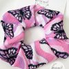 Retro Pink Butterfly Scrunchie - Image 2