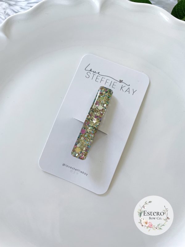 Multi Glitter Resin Hair Clip | Love Steffie Kay - Image 4