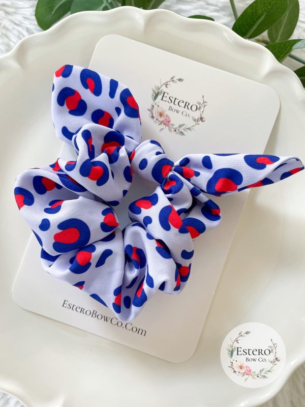 Patriotic Leopard Print Scrunchie - Image 2