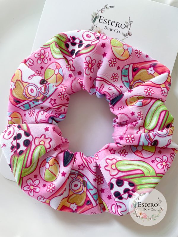 Summer Dog Friend Swim Scrunchie