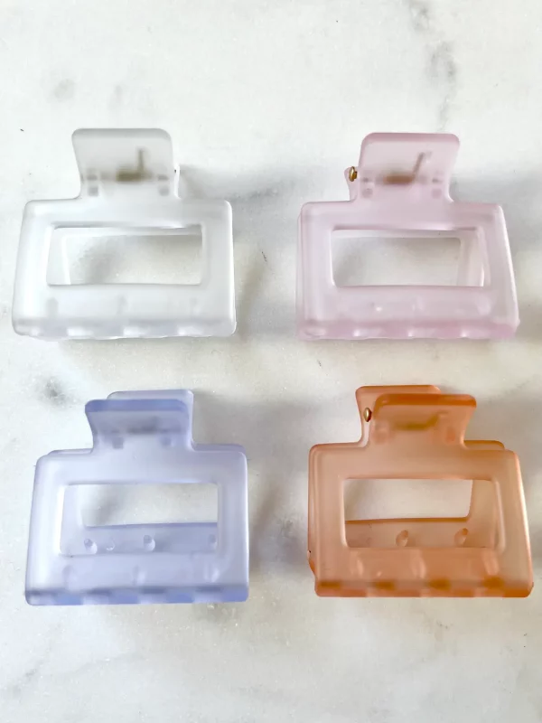 Small 1.6" Square Hair Claws | Frosting Company