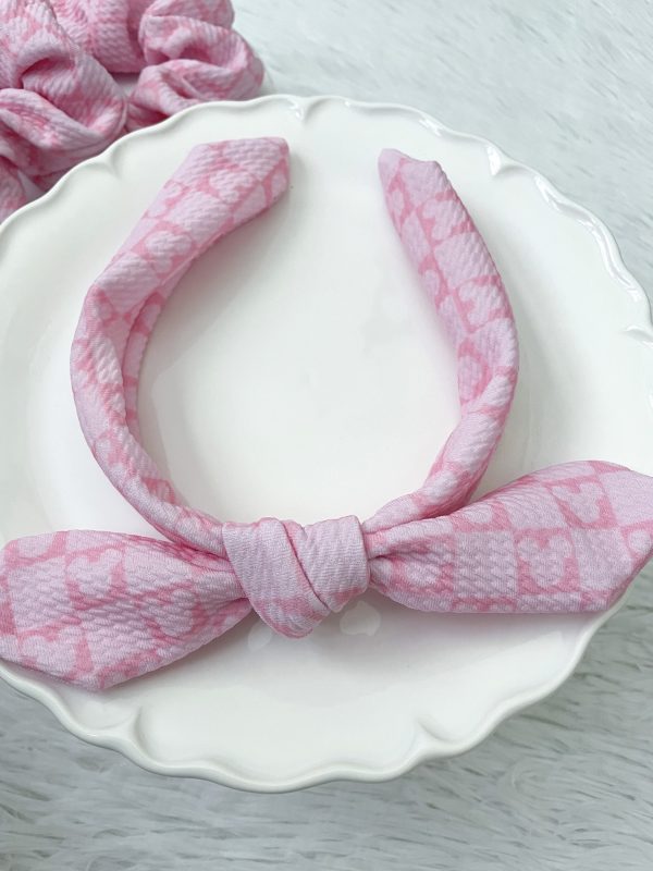 Pink Checkerboard Mouse One Size Headband - Image 2