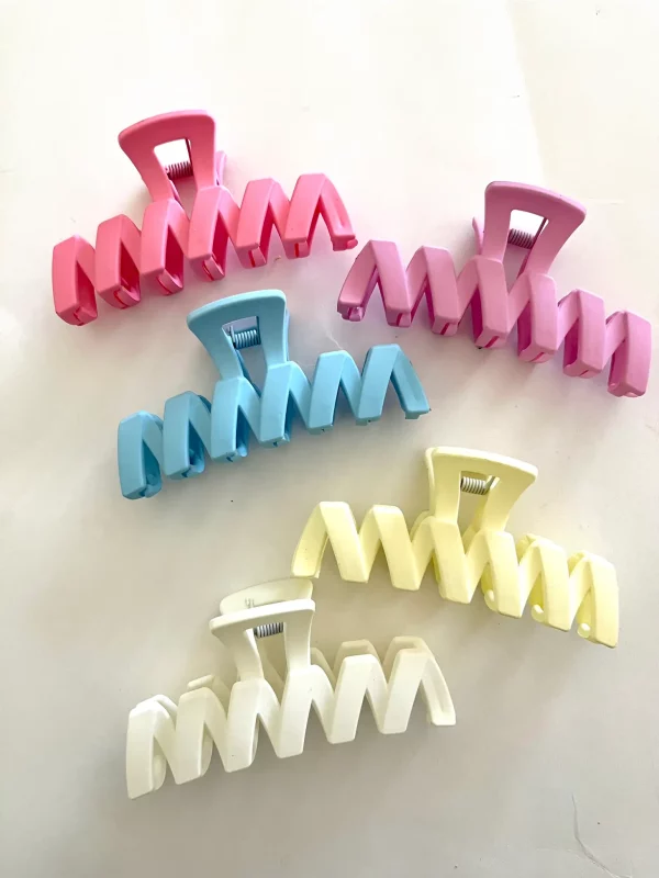 Medium 3.9" Summer Zig Zag Hair Claws | Frosting Company