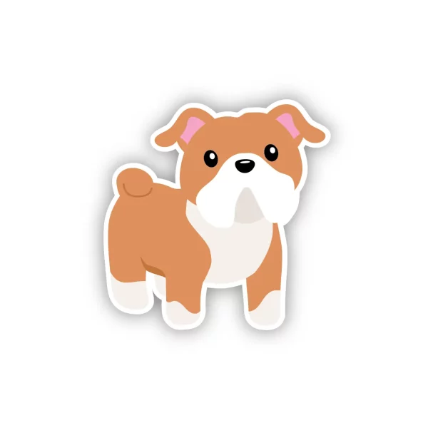 Bulldog Vinyl Sticker | The Positive Obsession