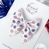 3" Patriotic Daisies Sailor Hair Bow - Image 3
