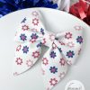 3" Patriotic Daisies Sailor Hair Bow