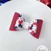 3" Patriotic Butterflies Hair Bow - Image 2