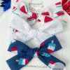 Skinny Hand Tied 4th of July Hair Bows
