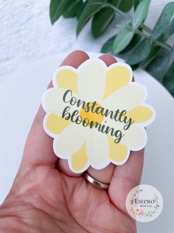 Constantly Blooming Water Resistant Sticker | Uplifter Sticker - Image 3