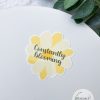 Constantly Blooming Water Resistant Sticker | Uplifter Sticker