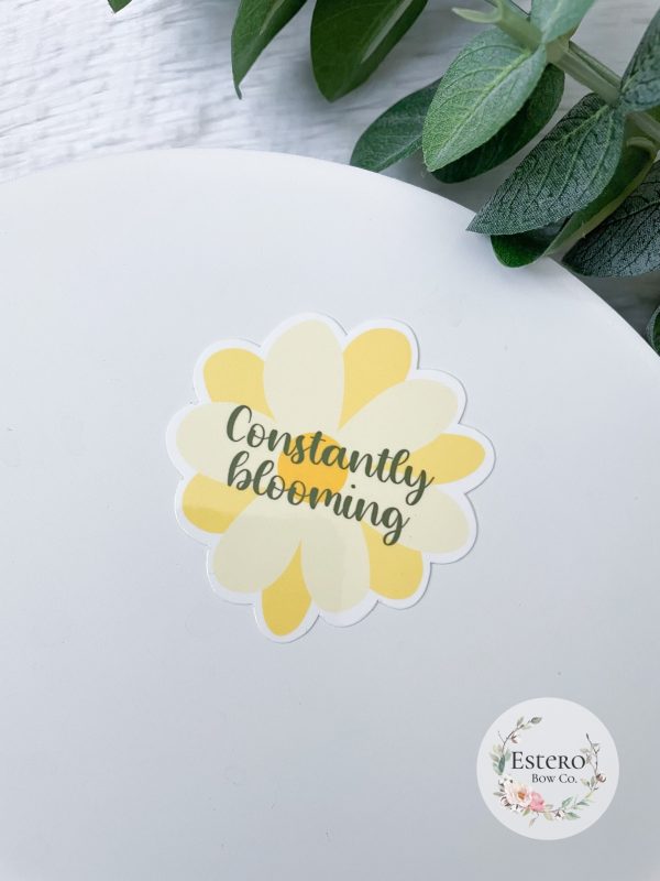 Constantly Blooming Water Resistant Sticker | Uplifter Sticker