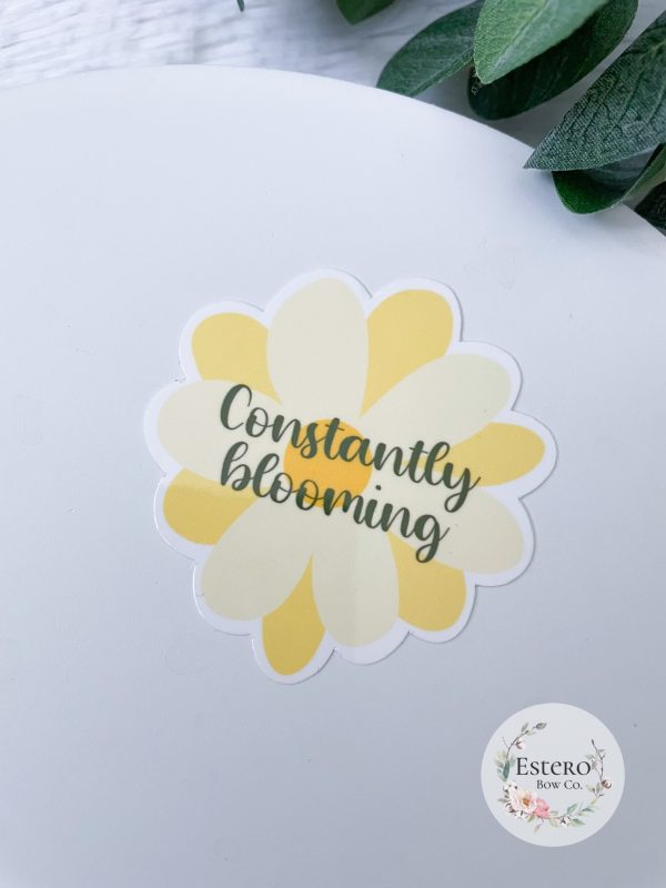 Constantly Blooming Water Resistant Sticker | Uplifter Sticker - Image 2