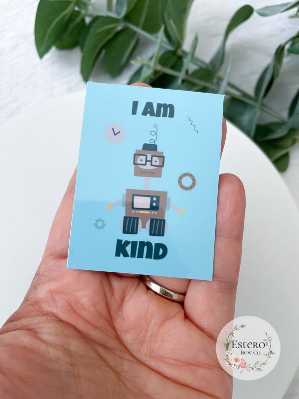 Robot Affirmation Water Resistant Sticker | Uplifter Sticker - Image 4