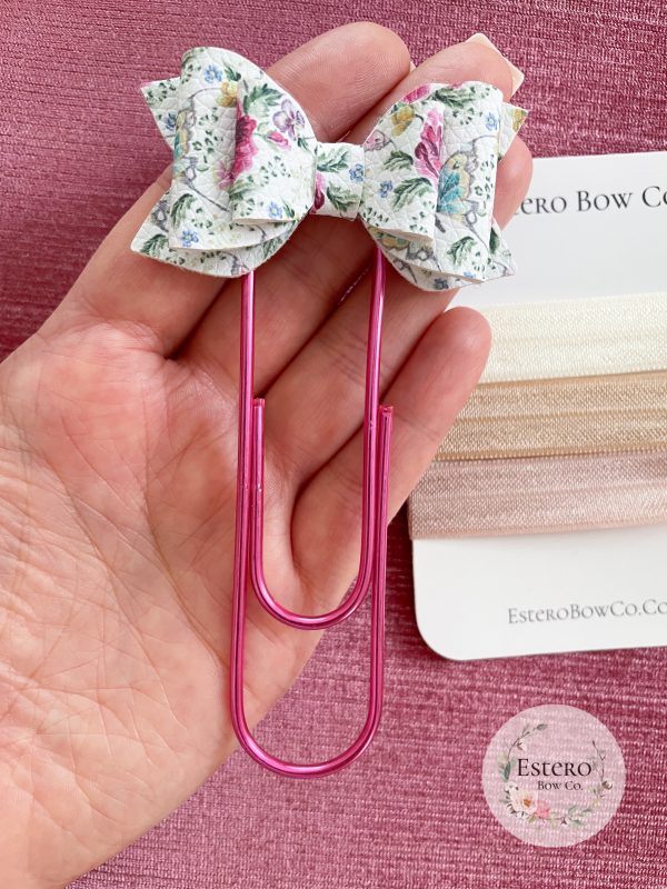 Floral Bow Planner Clip/Bookmark - Image 3