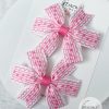 Musical Notes Ribbon Pinwheel Hair Bow - Image 3