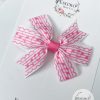 Musical Notes Ribbon Pinwheel Hair Bow - Image 2