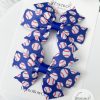 Baseball Ribbon Pinwheel Hair Bow - Image 2