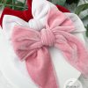 4.5" Red Velvet Fable Bow - Image 6
