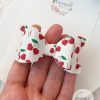 3" Sweet Cherries Hair Bow - Image 4