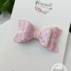 3" Light Pink Funfetti Glitter Hair Bow