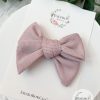 3.5" Pale Pink Shimmer Hair Bow - Image 2