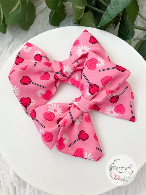 3.5" Candy Hearts Hair Bow
