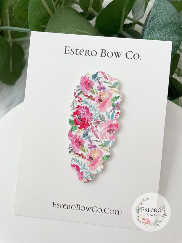 V-Day Floral Snap Clip