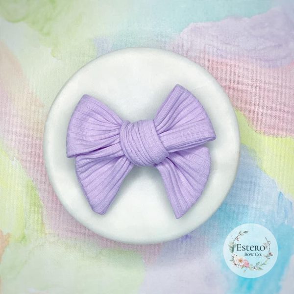 4" Light Purple Hand-Tied Bow