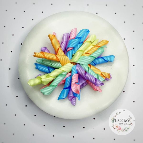 Pastel Korker Ribbon Hair Bow