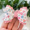 3.5” Enchanted Egg Garden Hair Bow