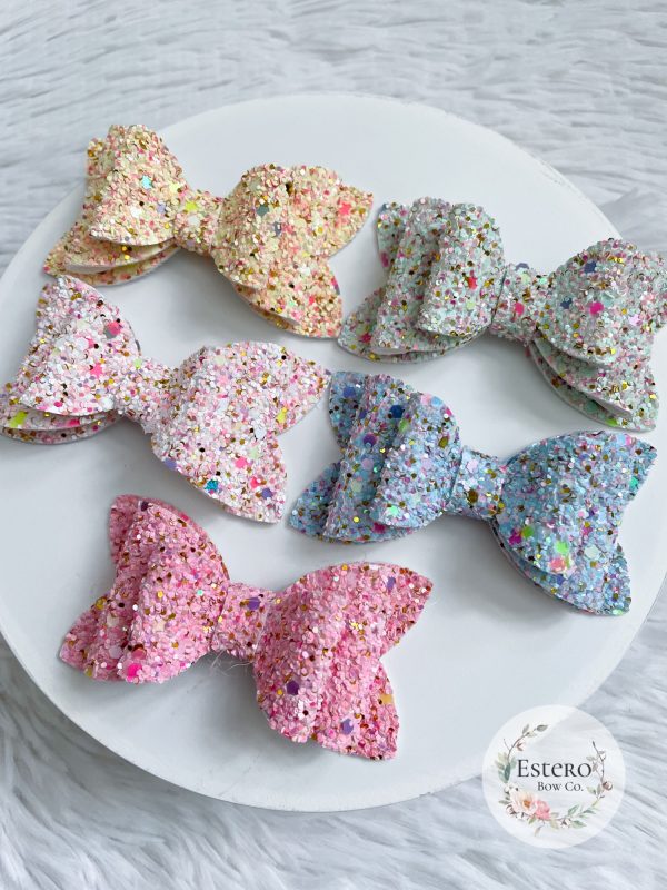 3" Sparkle Pop Glitter Bows - Image 4