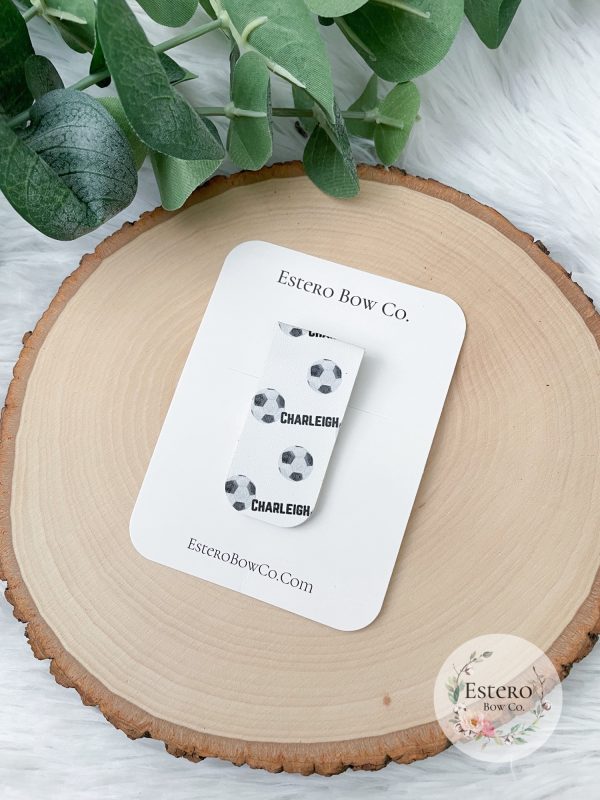 Personalized Soccer Hair Bows - Image 7