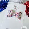 3" All American Glitter Hair Bow